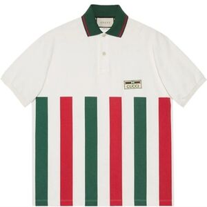 Gucci Web Stripe Polo Shirt